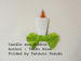 origami Candle and Ribbon, Author : Taiko Niwa, Folded by Tatsuto Suzuki